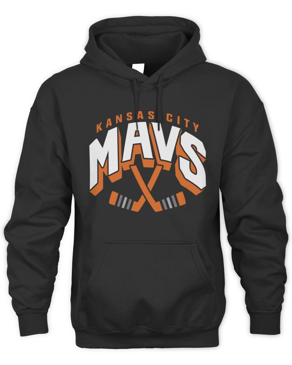 Charlie Hustle Shop Kansas City Mavs Hockey Black Hoodie