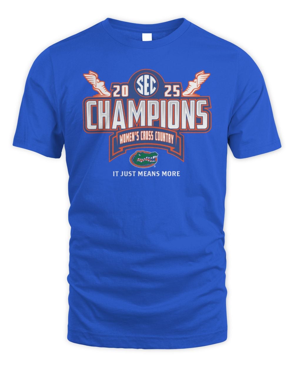 Royal Florida Gators 2025 SEC Women's Cross Country Conference Champions T-Shirt