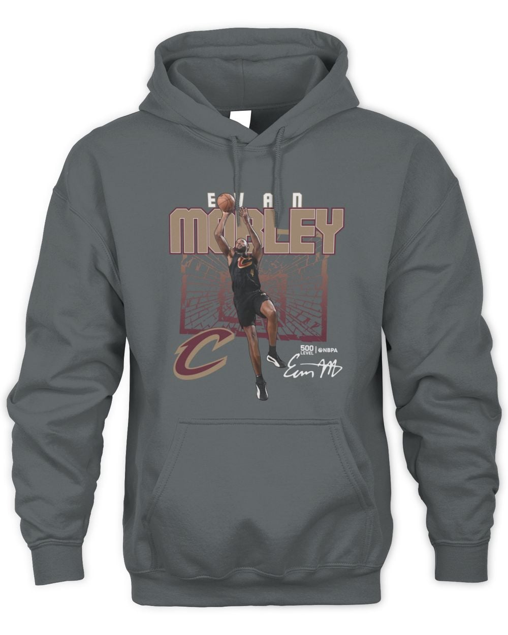 Evan Mobley Cleveland Cavaliers Shattered Hoodie Sweatshirt