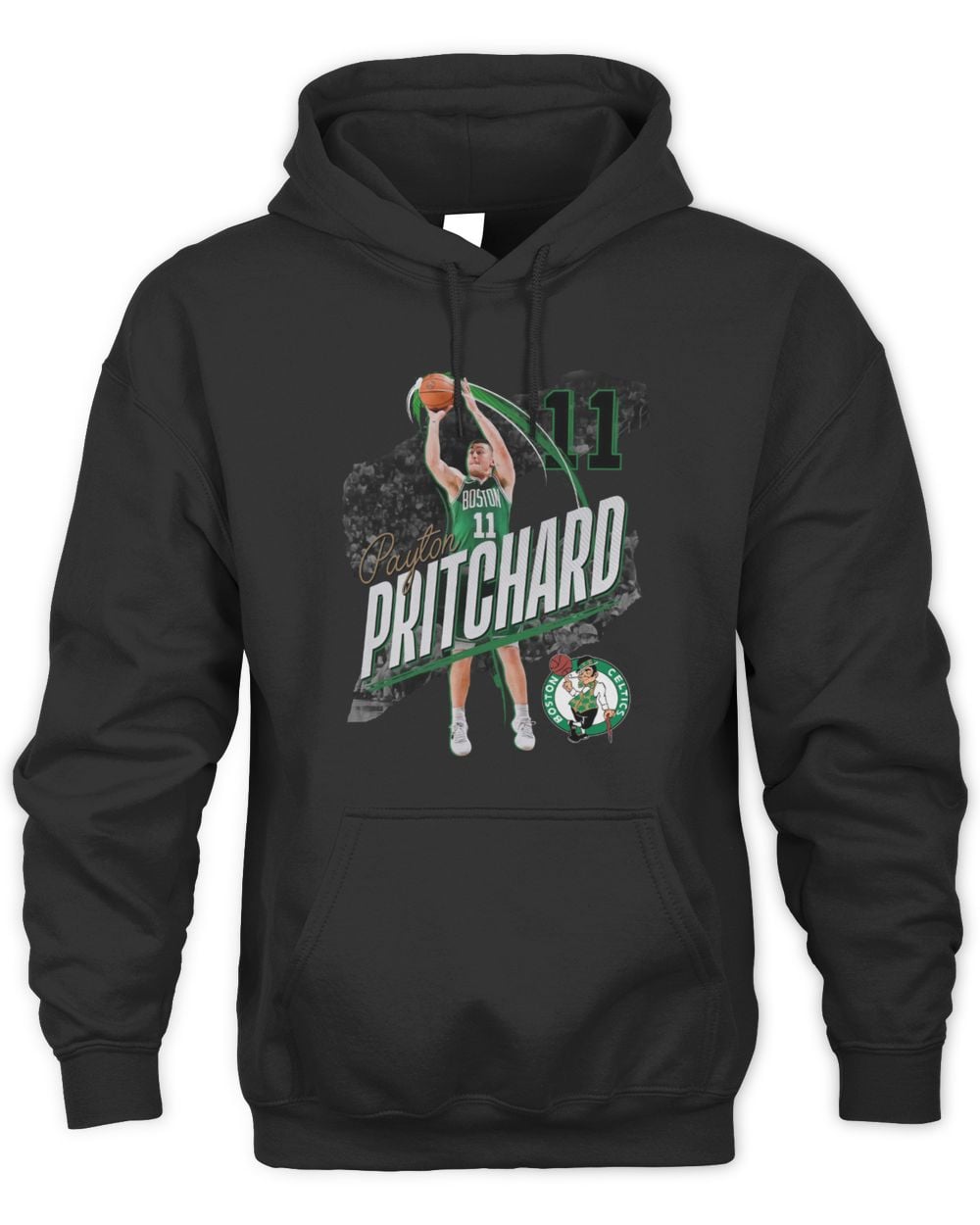Men's Payton Pritchard Black Boston Celtics Legacy Hoodie Sweatshirt