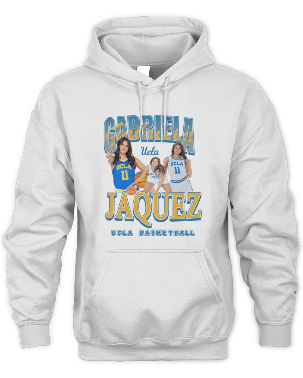 Gabriela Jaquez Ucla White Illustrated1 Hoodie Sweatshirt