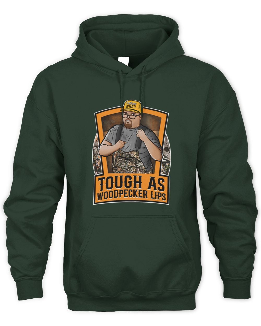 Old School Hats Tough As Woodpecker Lips Justin Stagner Hoodie