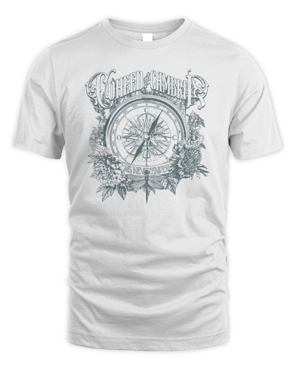 Coheed And Cambria Merch White Compass T-Shirt