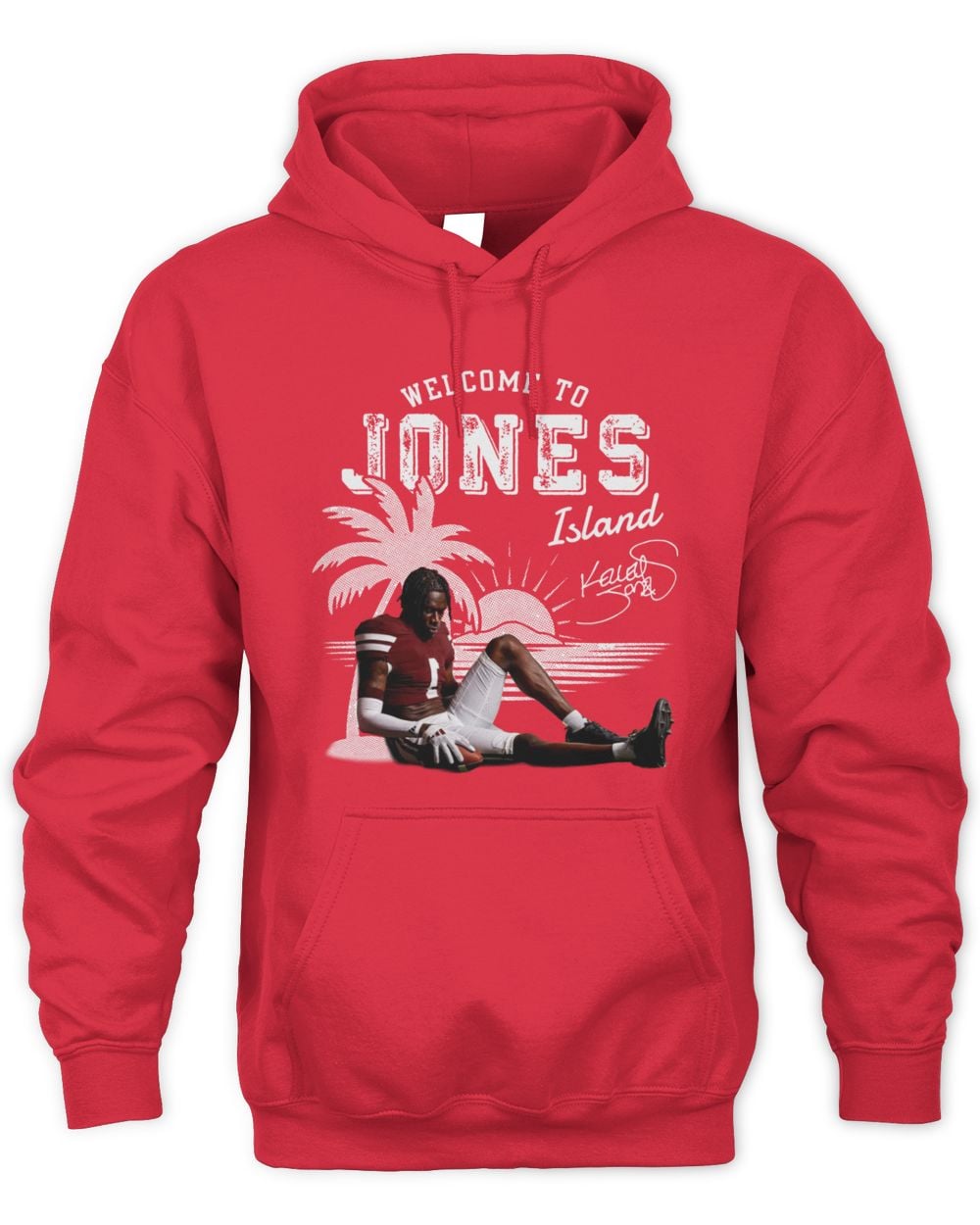Kelley Jones Mississippi State Maroon "Welcome to the Jones Island" Hoodie Sweatshirt