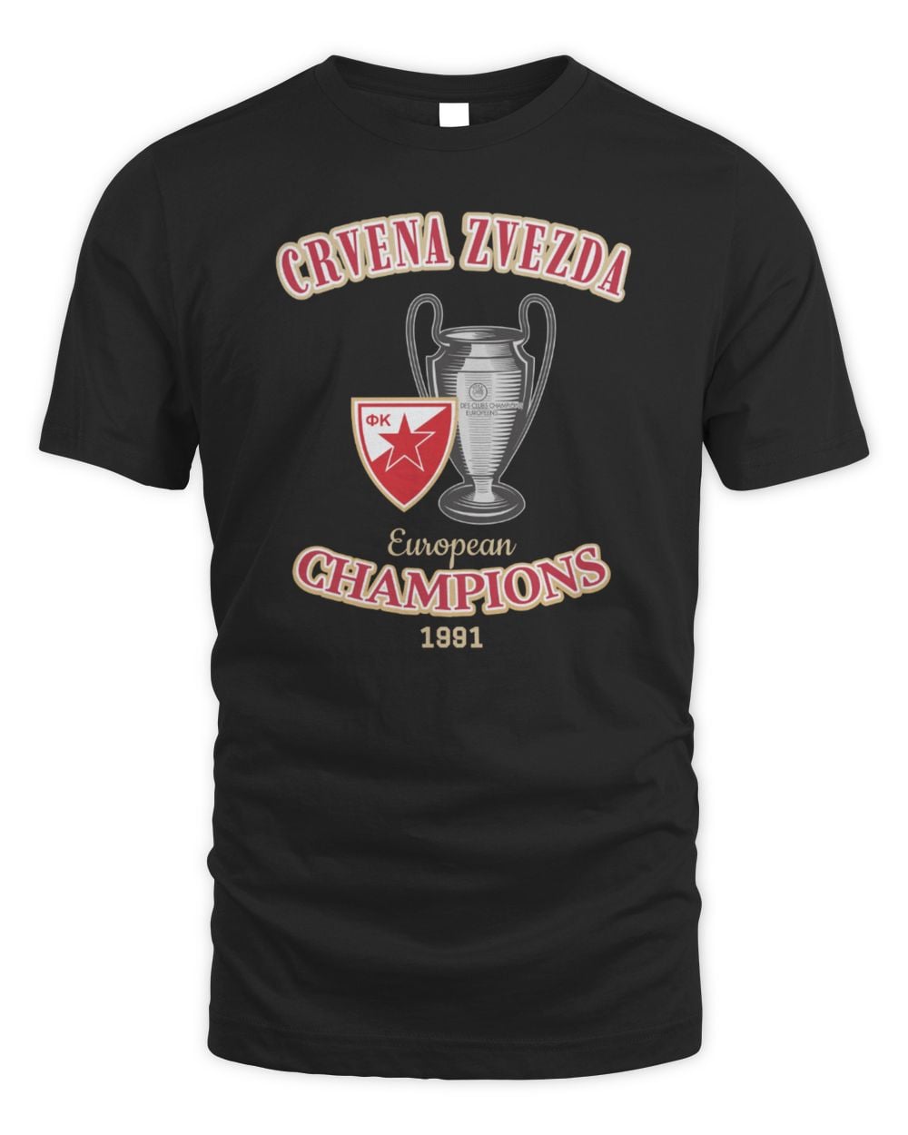 Slav Supply Crvena Zvezda Champions T-Shirt Black