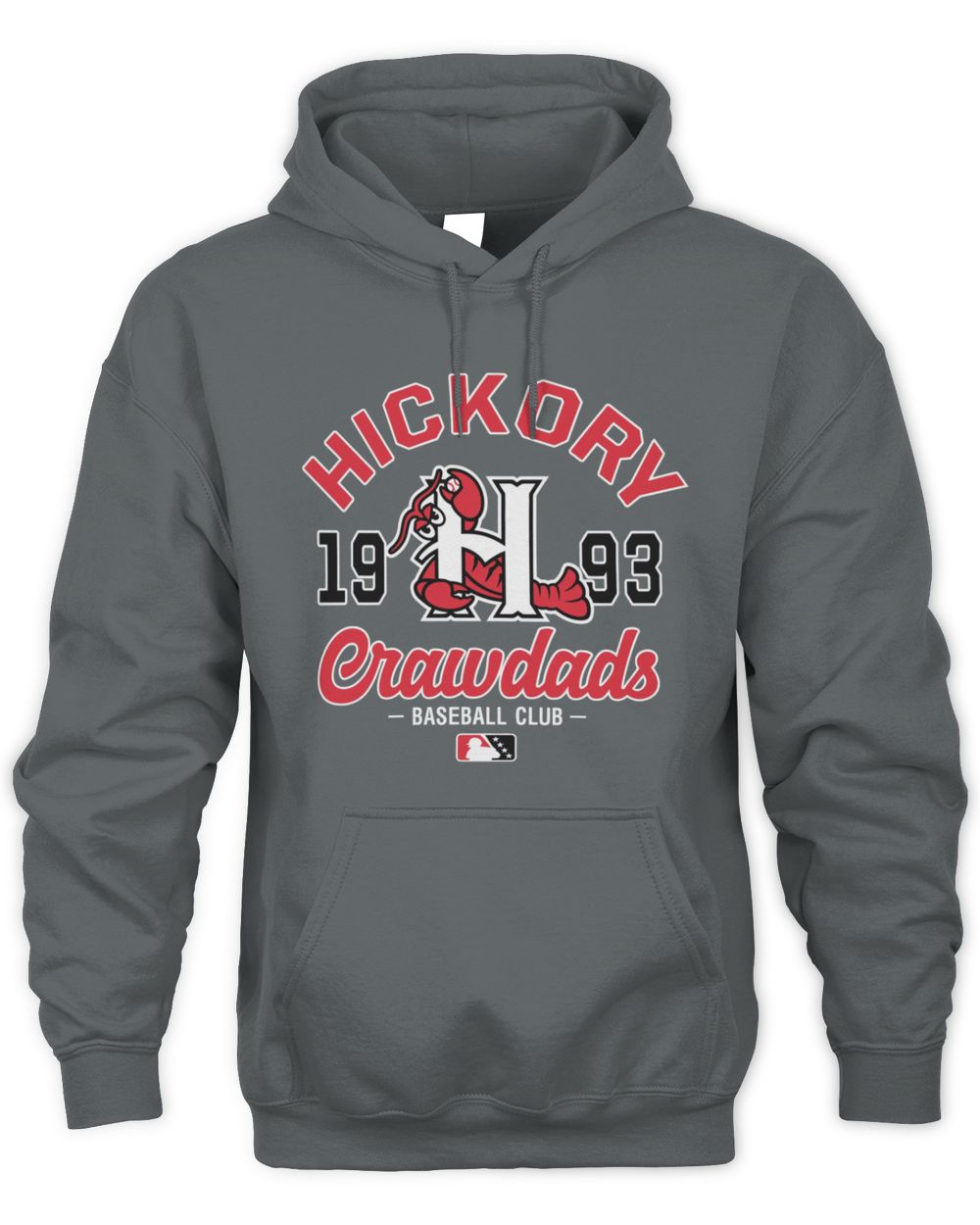 Hickory Crawdads Vittles Denim Hoodie Sweatshirt