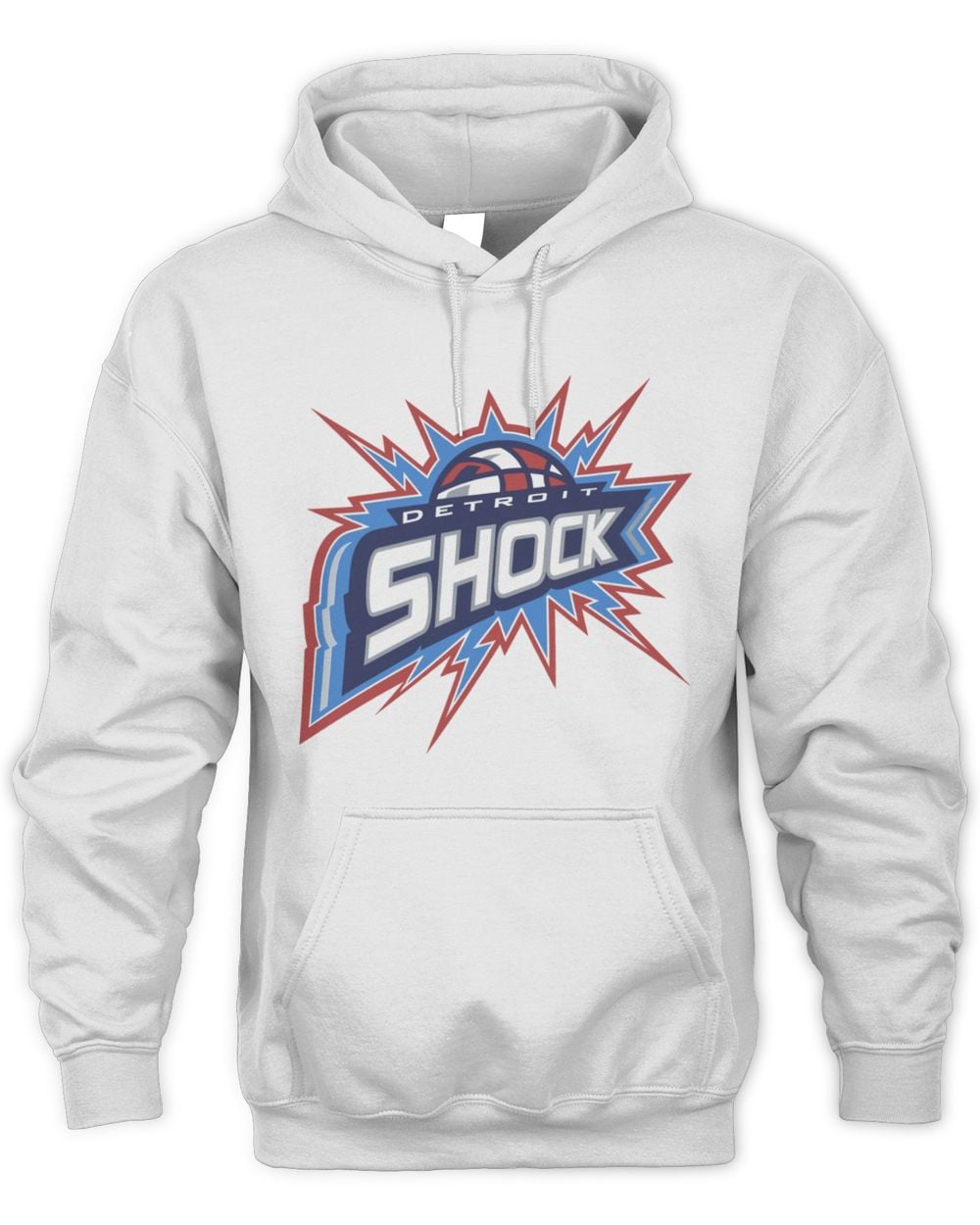 Detroit Shock Ash Primary Logo Hoodie Sweatshirt