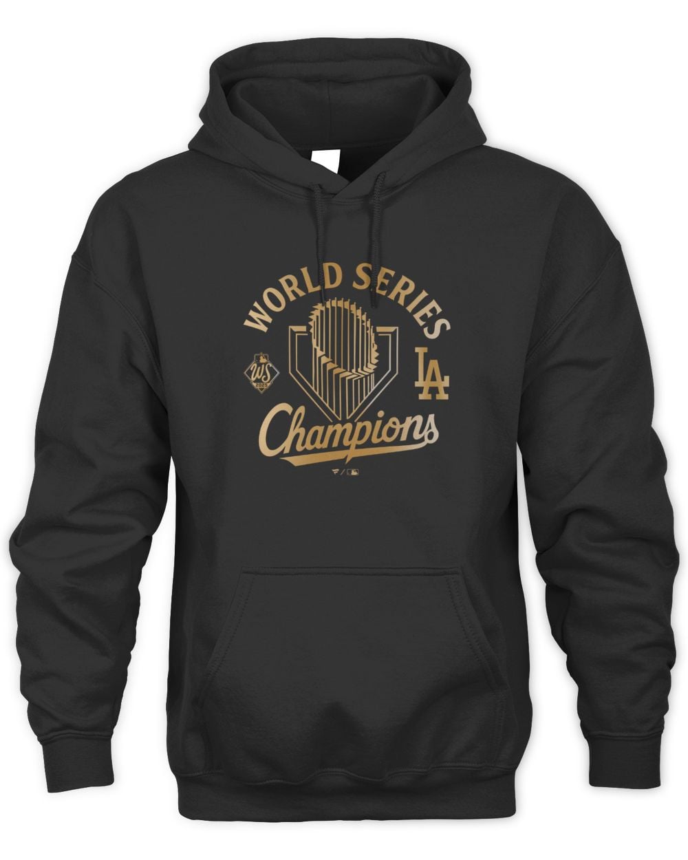 Official Fanatics Black Los Angeles Dodgers 2025 World Series Champions Locker Room Parade Hoodie Sweatshirt