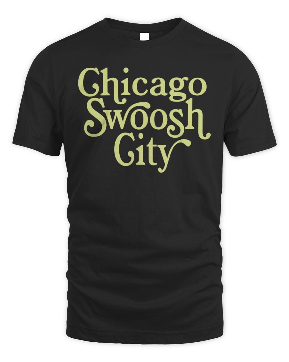 Ghicago Swoosh City Black T-Shirt