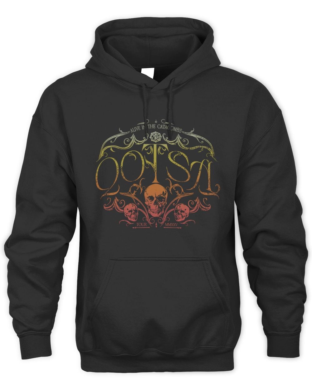 Queens Of The Stone Age Alive In The Catacombs Skull Tour Hoodie Sweatshirt