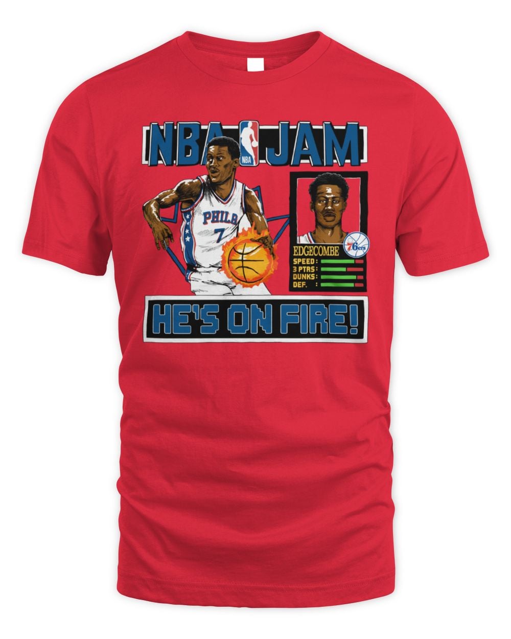 NBA Jam 76ers V.J. Edgecombe Tee Shirt