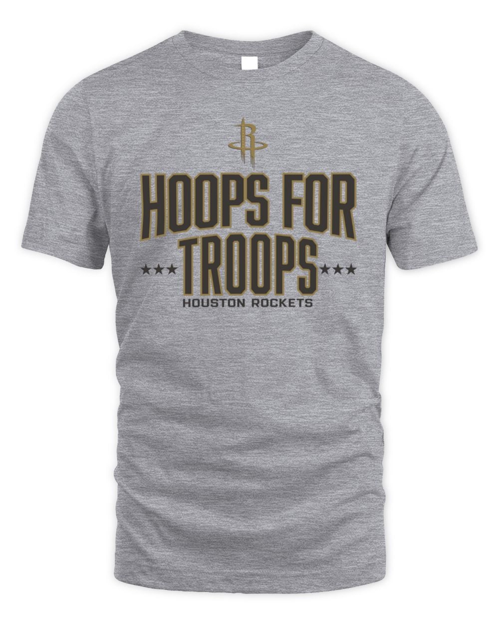 Men's Gray Houston Rockets Hoops For Troops T-Shirt