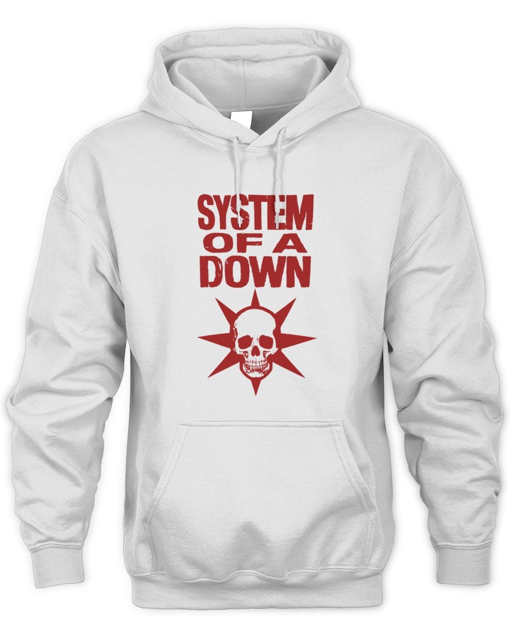 Spoofytees System Of A Down Hoodie White