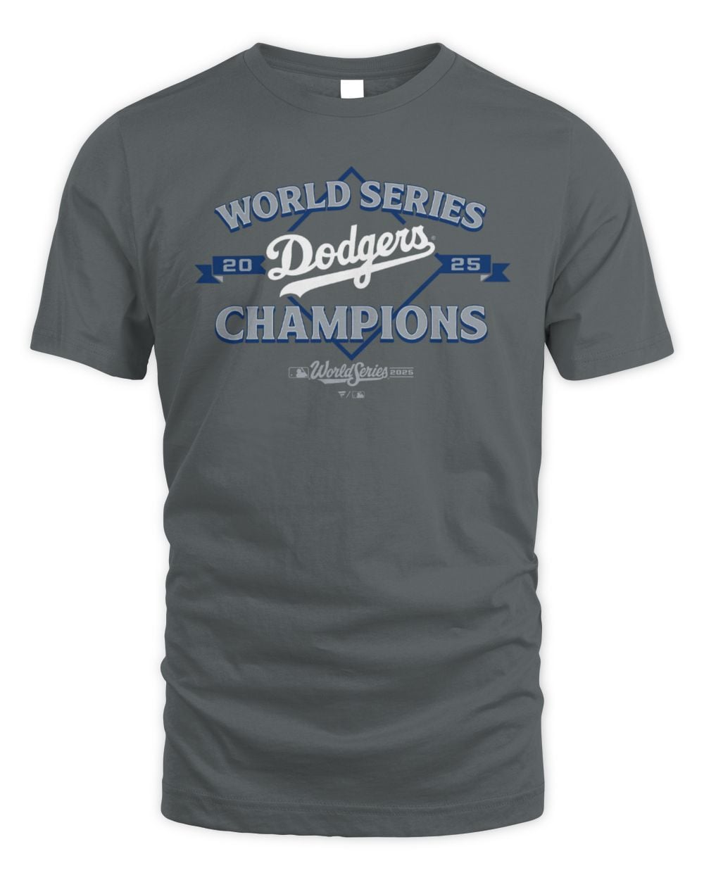 Men's Charcoal Los Angeles Dodgers 2025 World Series Champions Franchise T-Shirt