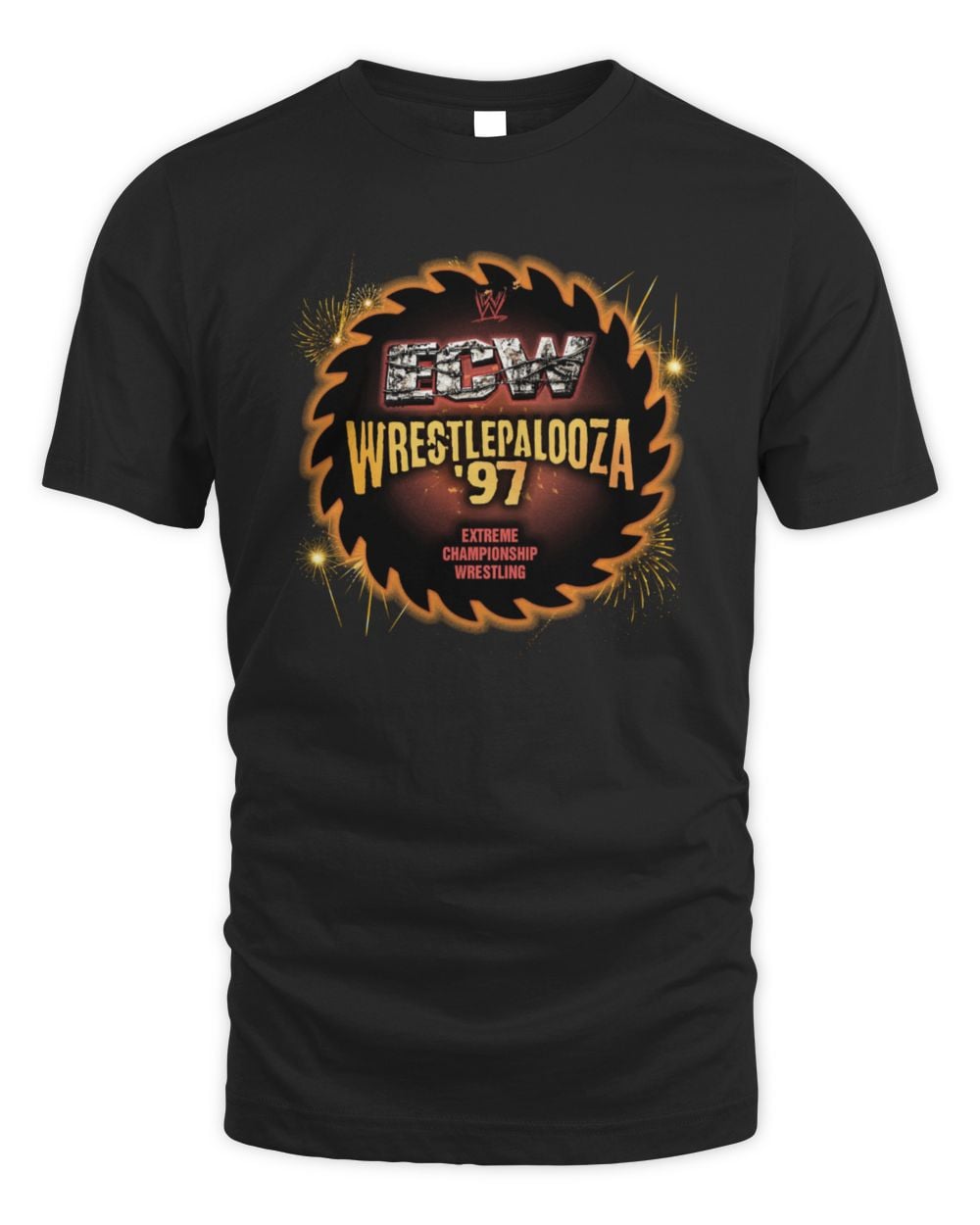 Men's Black Wrestlepalooza Retro T-Shirts