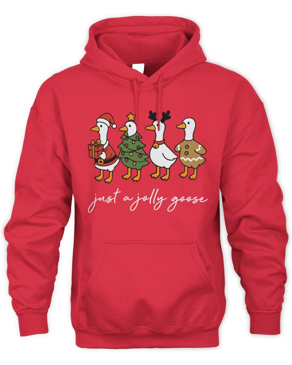 Let's Get This Thread Red Just A Jolly Goose Hoodie