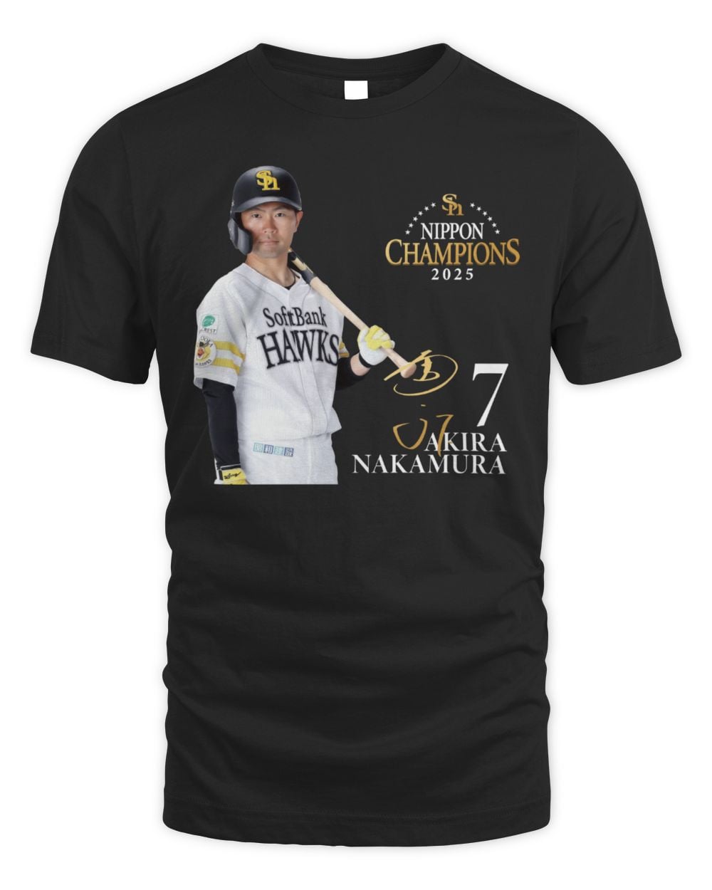 7 Nakamura 2025 Japan Championship Commemorative Player Graphic T-Shirt