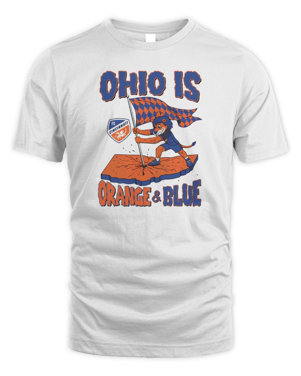 Cincy Shirts Shop Ohio Is Orange & Blue FC Cincinnati T-Shirt