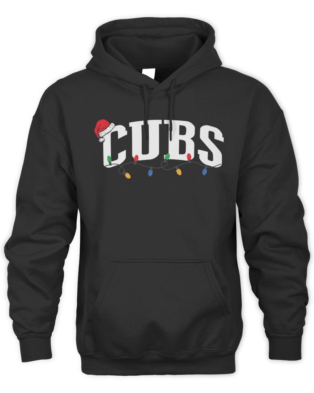 Cubs Christmas Lights Hoodie Sweatshirt