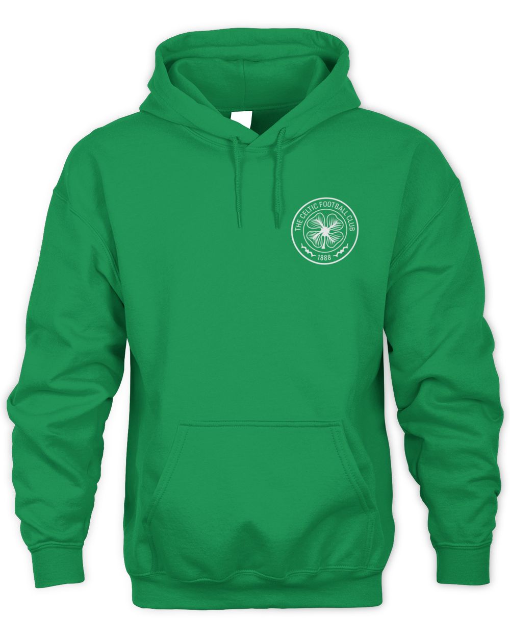 Men's 1863FC Heather Green Celtic Front Back Text Twisted Tri-Blend Slub Hoodie Sweatshirt
