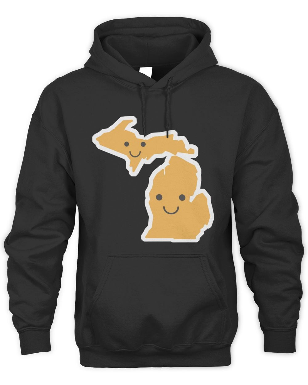 Michigan Smiley Face Hoodie Sweatshirt