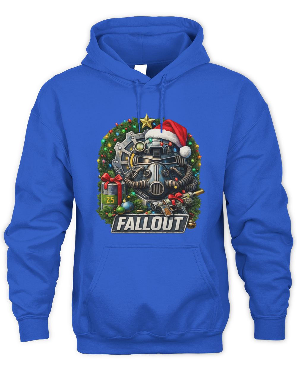 Spoofytees Fallout-Christmas Royal Hoodie Sweatshirt