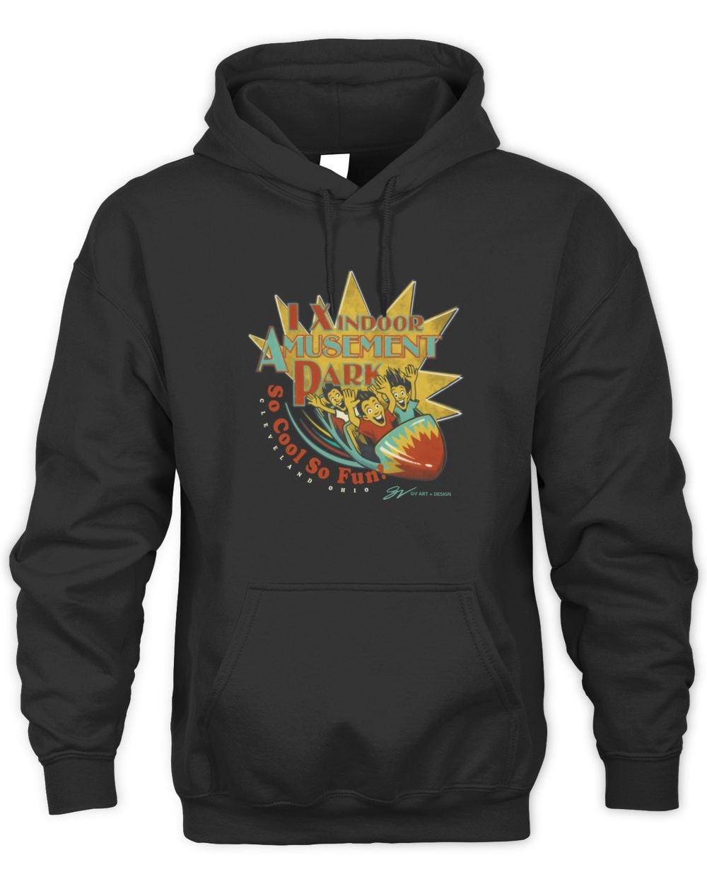 GV Art And Design I-X Indoor Amusement Park Hoodie Sweatshirt