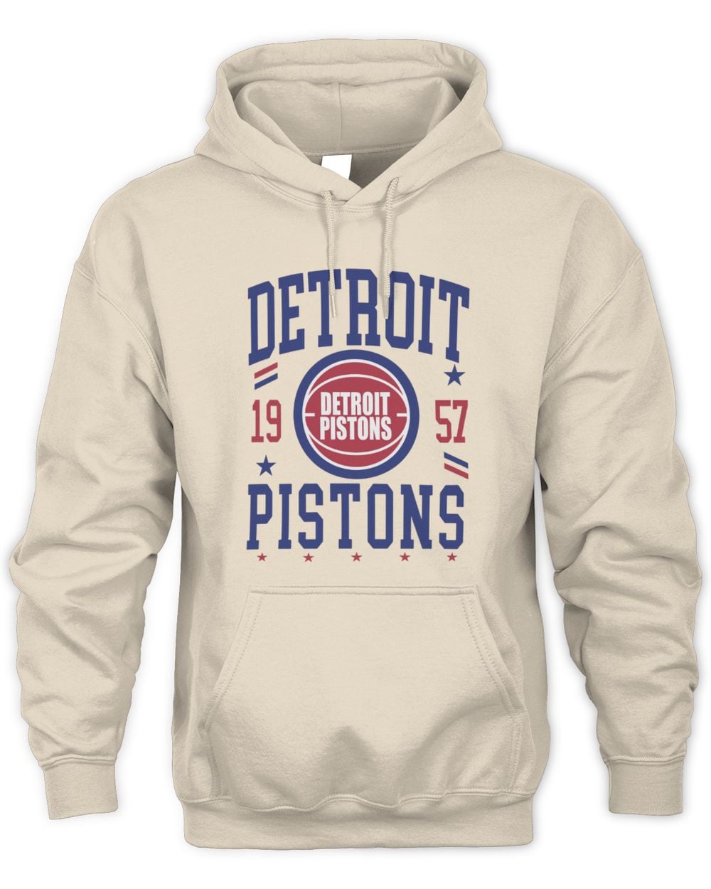 Detroit Pistons 1978-1995 Hardwood Classics Chrome White Hoodie Sweatshirt