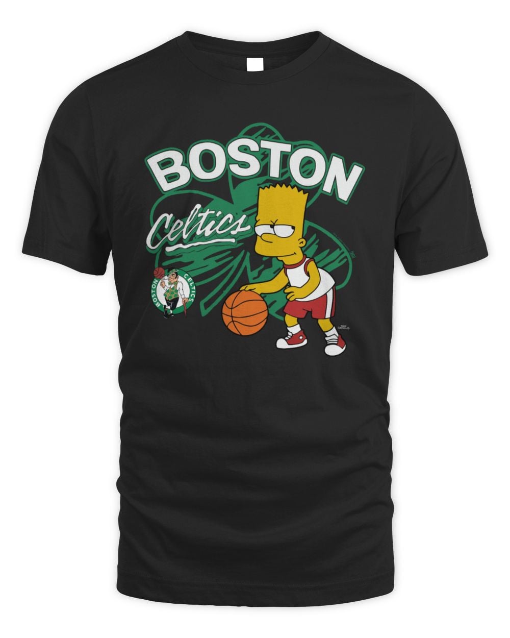 The Simpsons Bart x Boston Celtics Official T Shirt