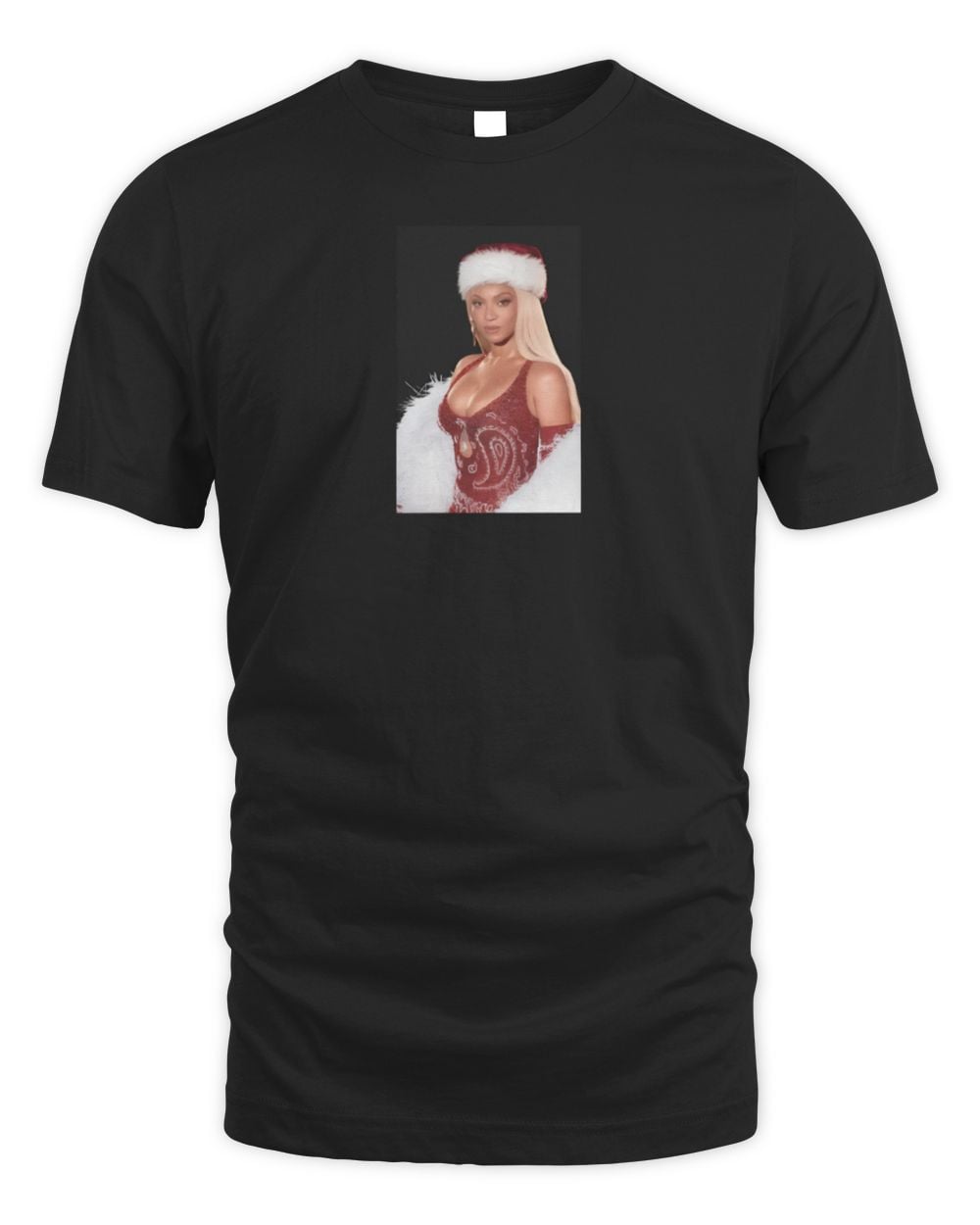 Beyonce Christmas Merch Sleigh Face Tee