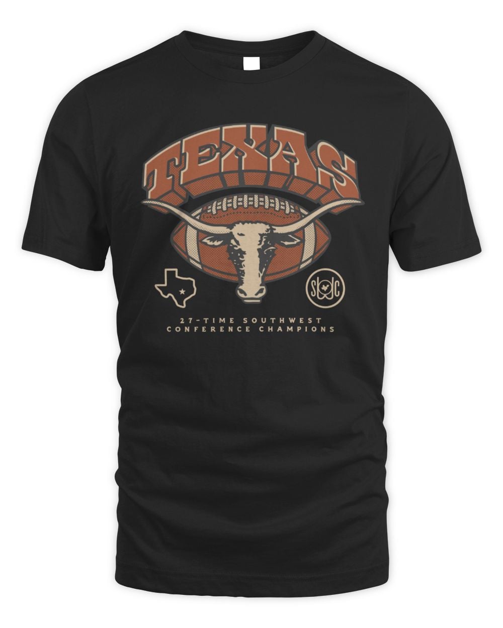 Texas Longhorns Homefield Bevo Football Vault Boxy Tee