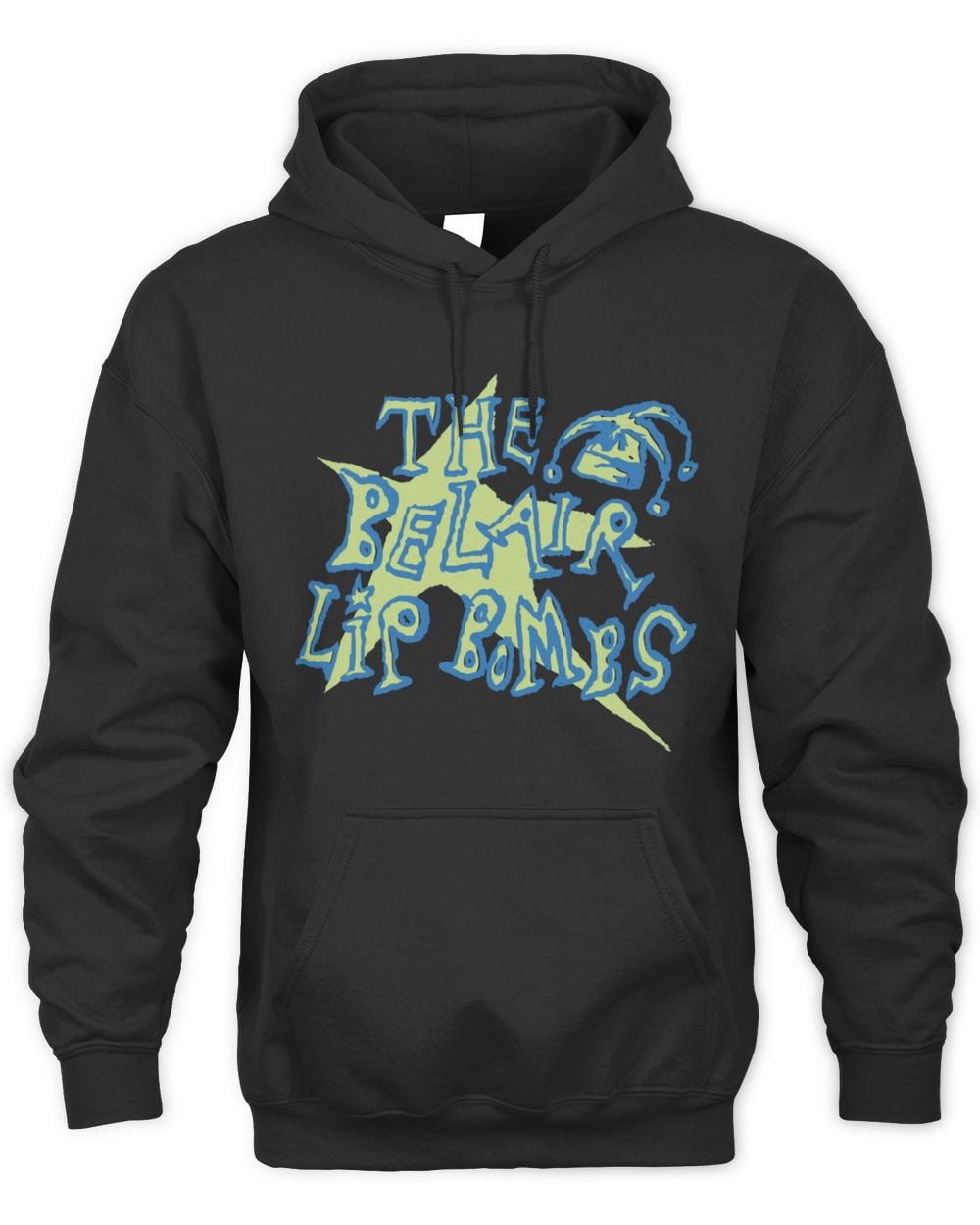 The Belair Lip Bombs Jester Black Hoodie Sweatshirt