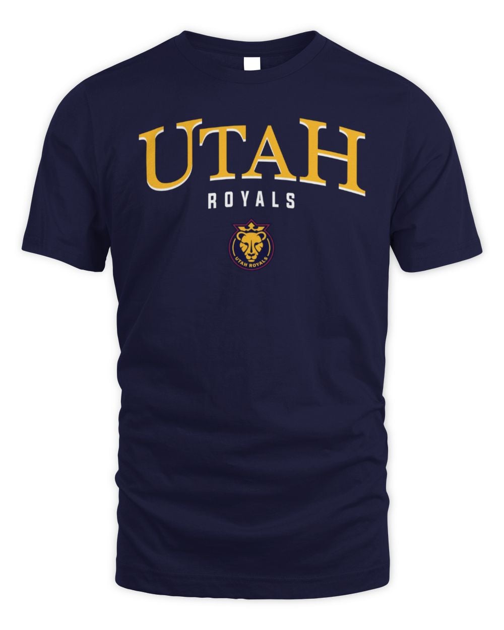 Men's 500 Level Navy Utah Royals Team Arch Name Graphic T-Shirt