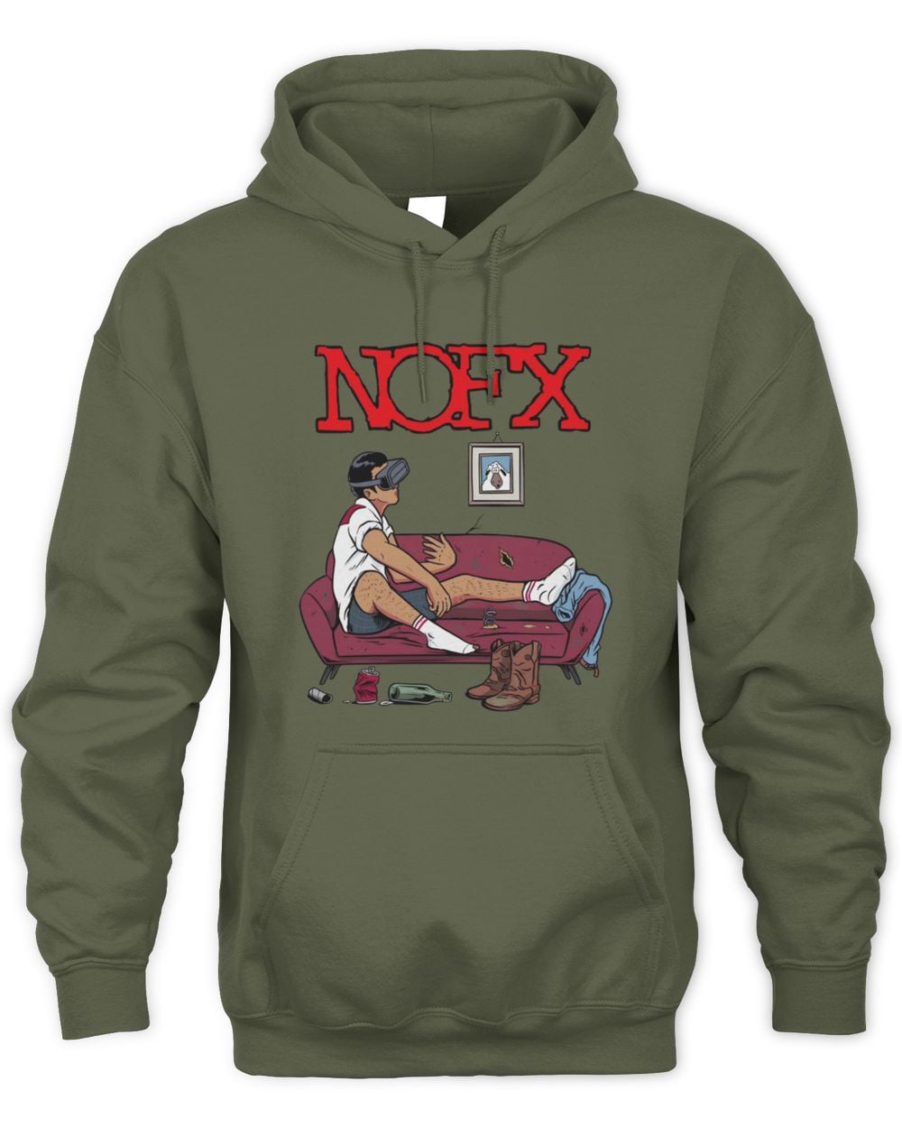 Nofx Merch Virtual Petting Hoodie Sweatshirt