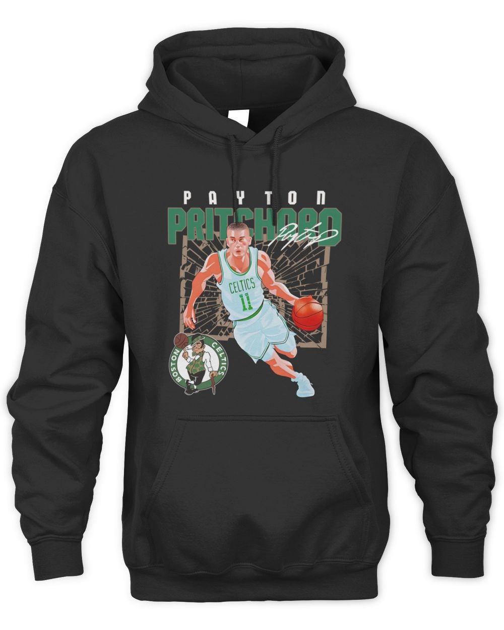 Payton Pritchard Boston Celtics Shattered Hoodie Sweatshirt