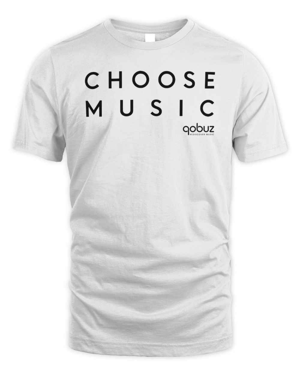 Qobuz Lifestyle Choose Music T-Shirt White