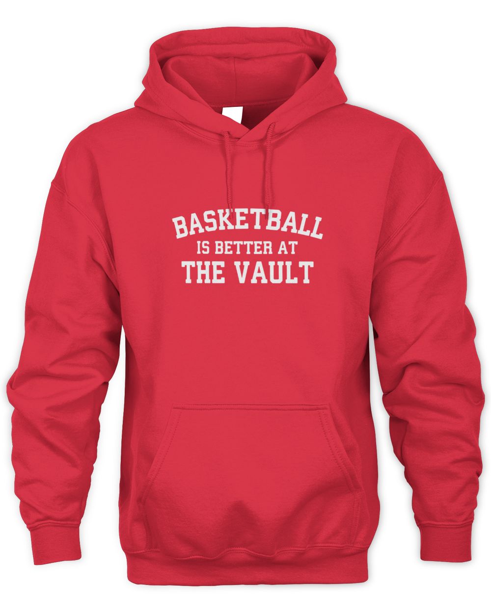 Two Seam Merch Basketball Is Better At The Vault Red Hoodie