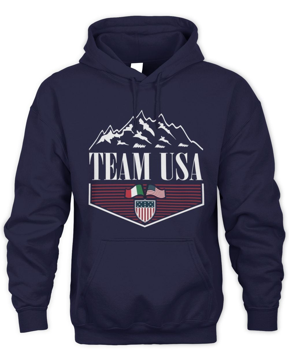 Men's Navy Team USA 2026 Winter Olympics Diamond Hoodie Sweatshirt