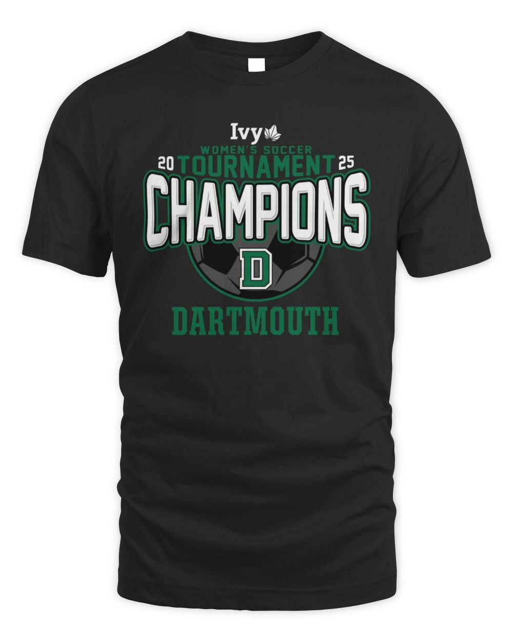 Dartmouth College Women's Soccer 2025 Ivy League Champions Short Sleeve T-Shirt