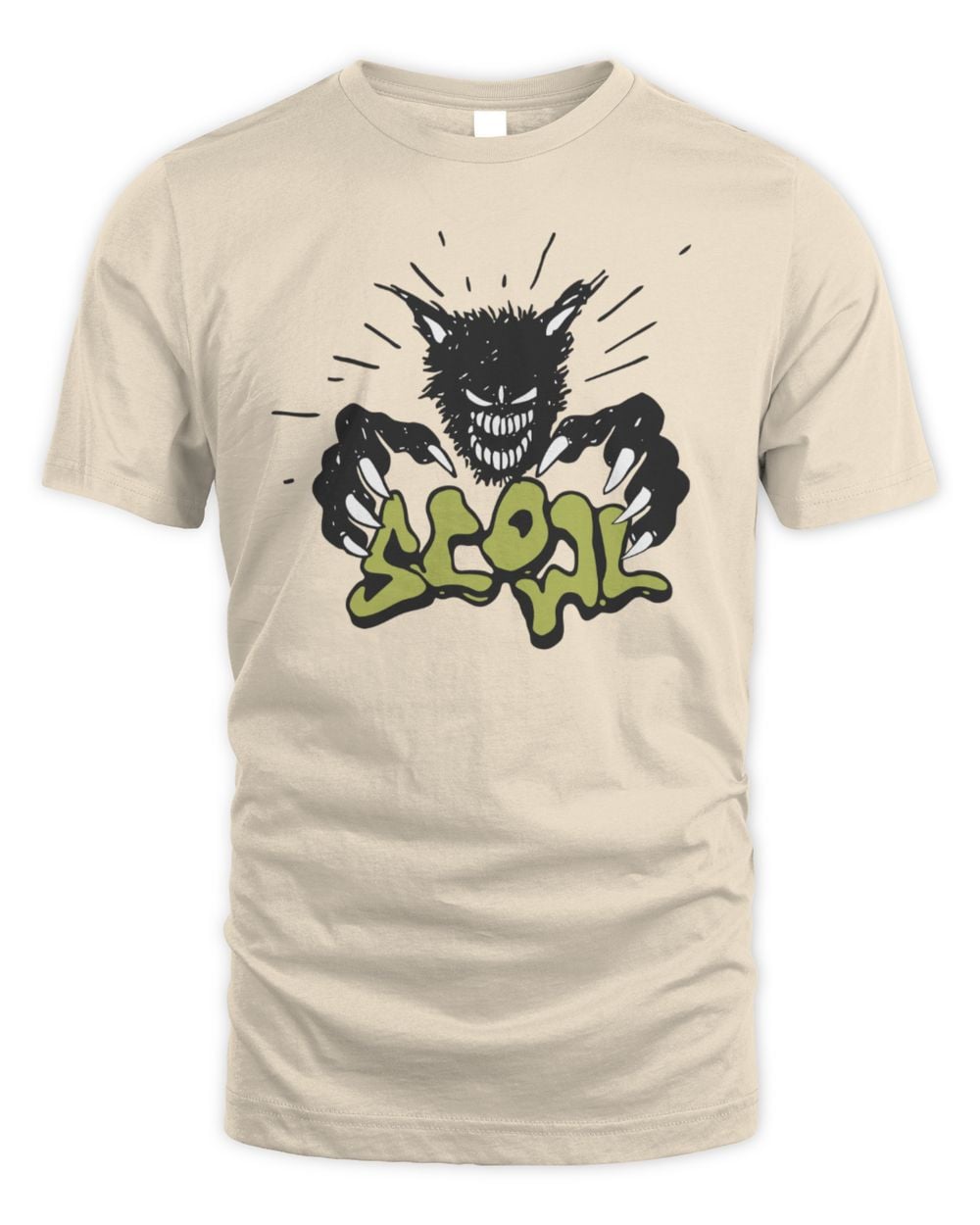 Scowl Official Store Cartoon Wolf T-Shirt