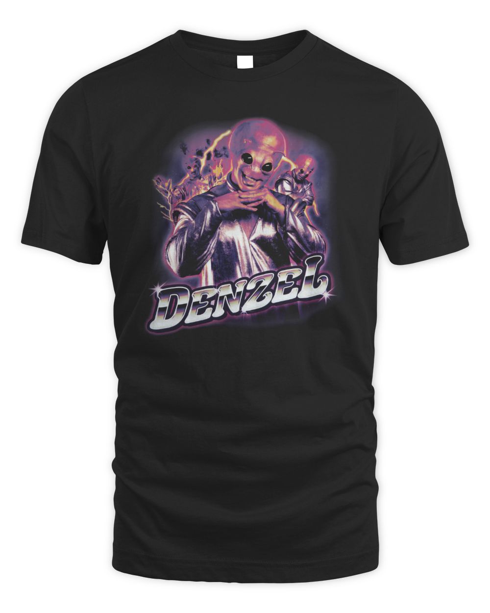 Denzel The Alien Bling Era T-Shirt Black