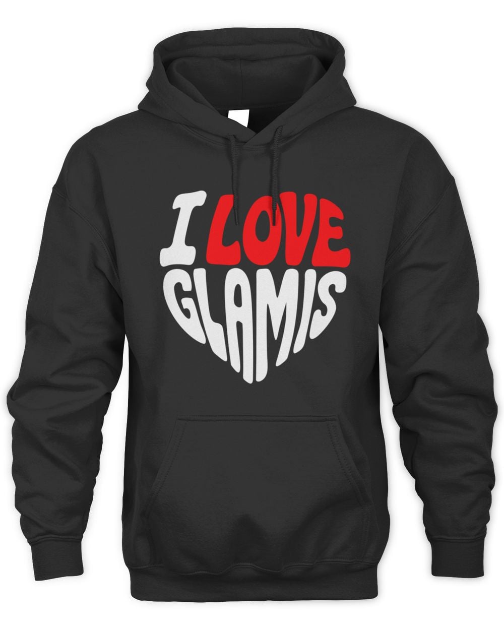 I Love Glamis Hoodie Sweatshirt Black