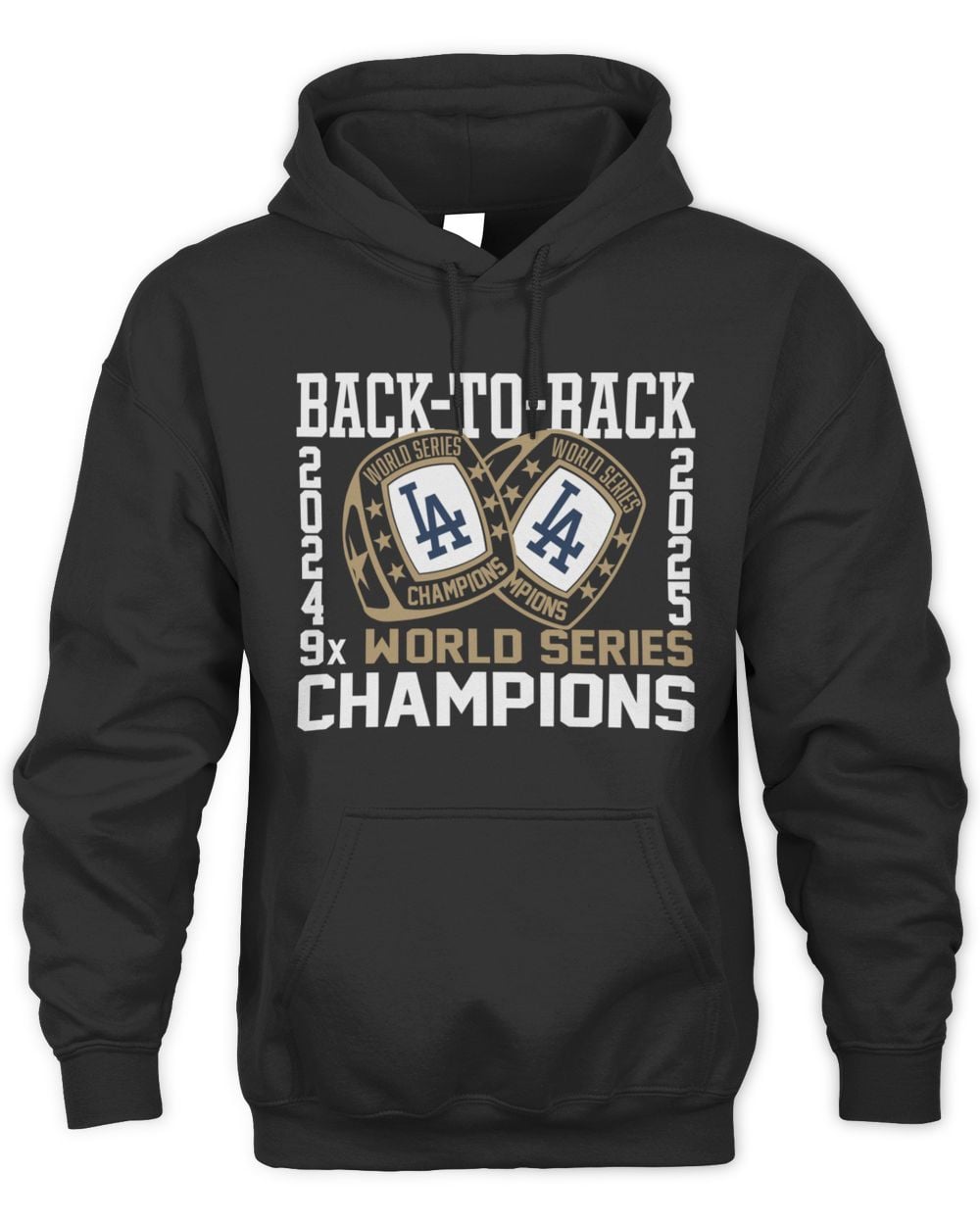 LA Dodgers Back To Back Hoodie Official