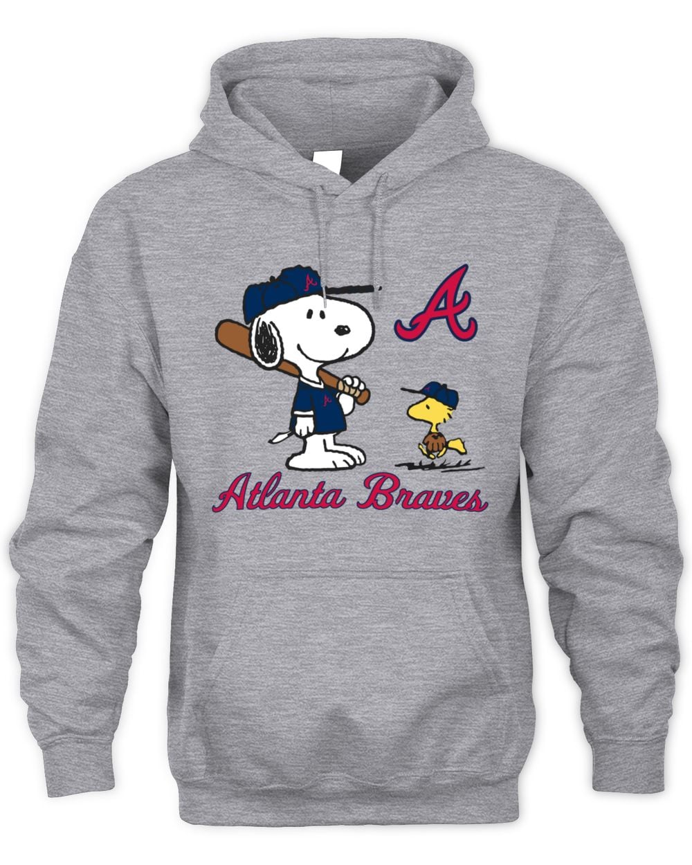Atlanta Braves Peanuts Snoopy Hoodie Sweatshirt