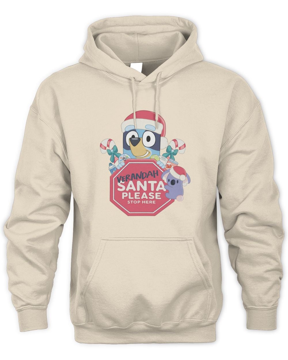 Shop Bluey Collection New Verandah Santa Hoodie Sweatshirt
