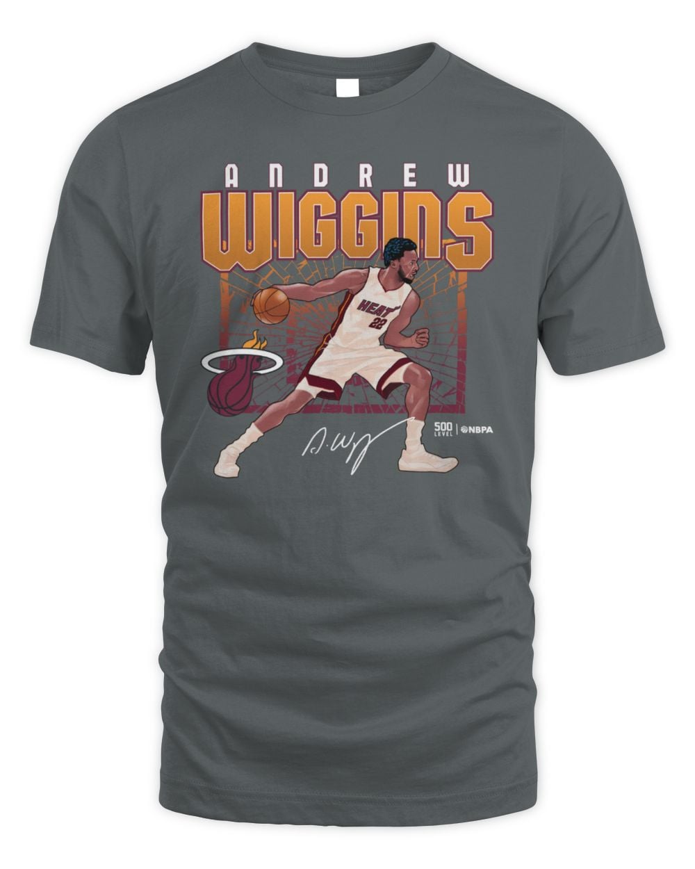 Andrew Wiggins Miami Heat Shattered Official T Shirt