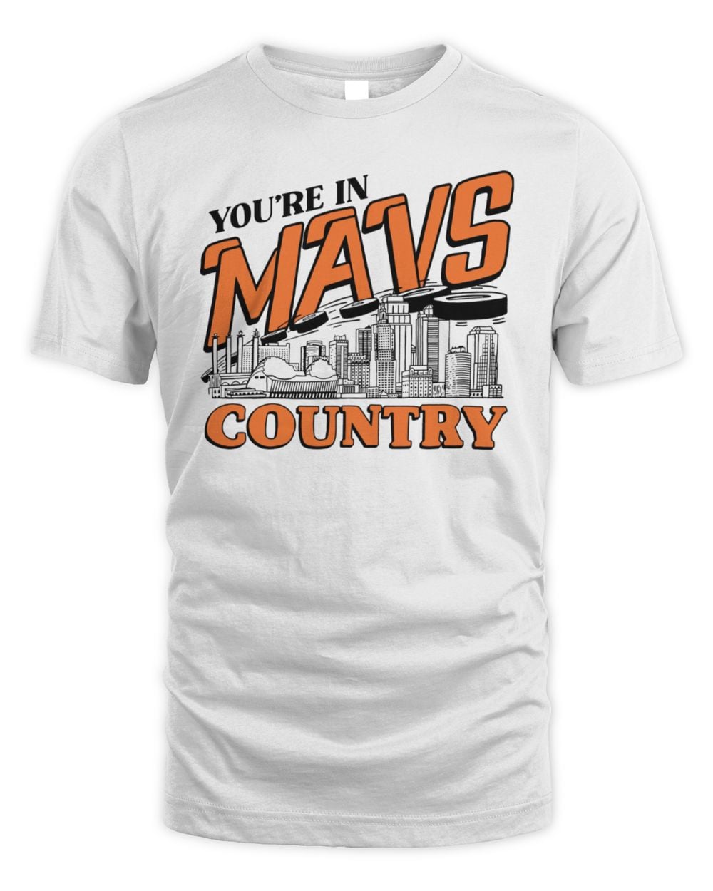 Charlie Hustle Shop You're In Mavs Country T-Shirt White