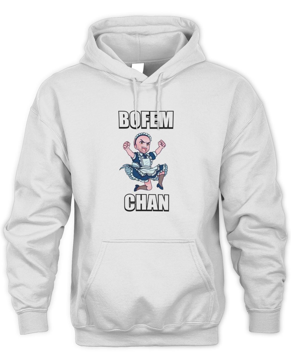 Bofem Merch Bofem-Chan White Hoodie