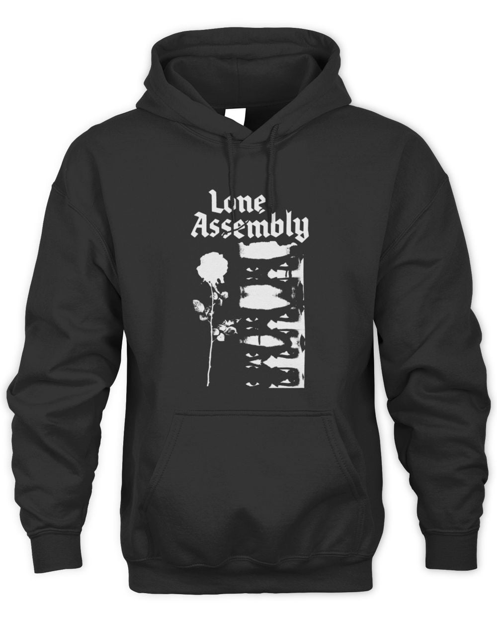 Lone Assembly Eyelids Hoodie Sweatshirt