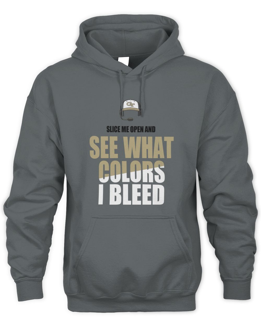 Georgia Tech Yellow Jackets See What Colors I Bleed Hoodie Sweatshirt